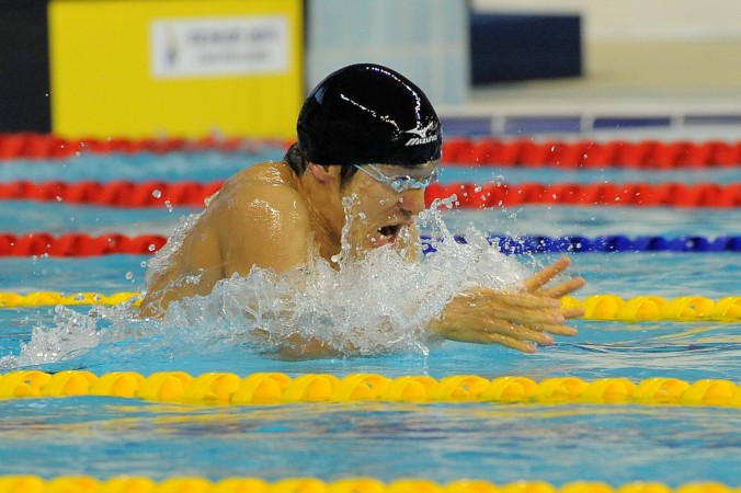 平泳ぎ世界記録保持者、田中康大が金メダル！