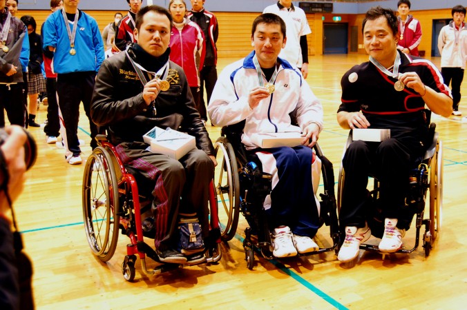 ”放てスマッシュ　その軌道に夢のせて！“　日本障害者バドミントン選手権大会が閉幕