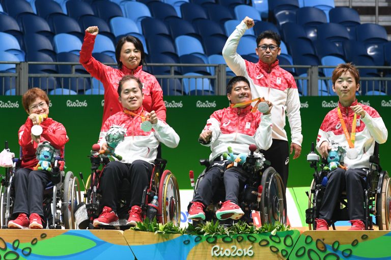 ボッチャ日本代表＝カリオカアリーナ２