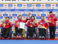 高いチーム力を発揮し、初優勝を果たしたease埼玉＝軽井沢アイスパーク（撮影／植原義晴）