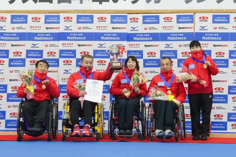 高いチーム力を発揮し、初優勝を果たしたease埼玉＝軽井沢アイスパーク（撮影／植原義晴）
