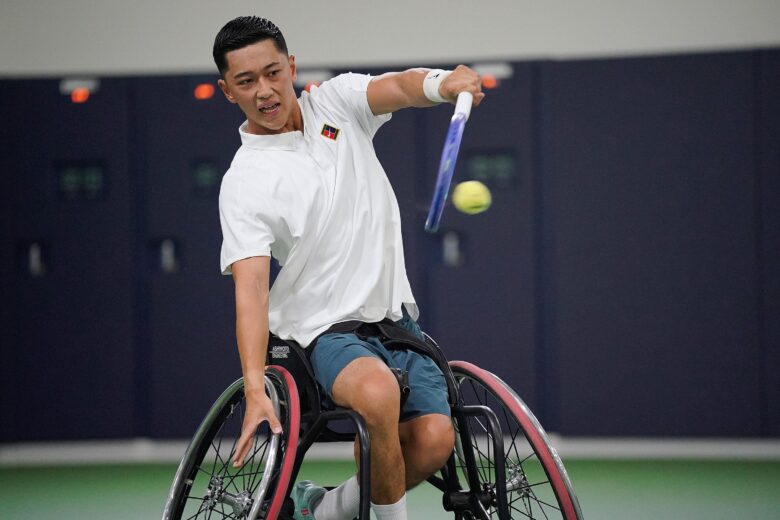 9月の全米オープンで初優勝を狙う小田が練習を公開した＝諸の木テニス倶楽部
