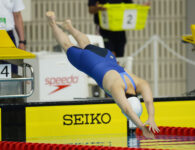 女子50m自由形（Ｓ11）で好タイムをマークした石浦＝日本ガイシアリーナ（撮影／植原義晴）